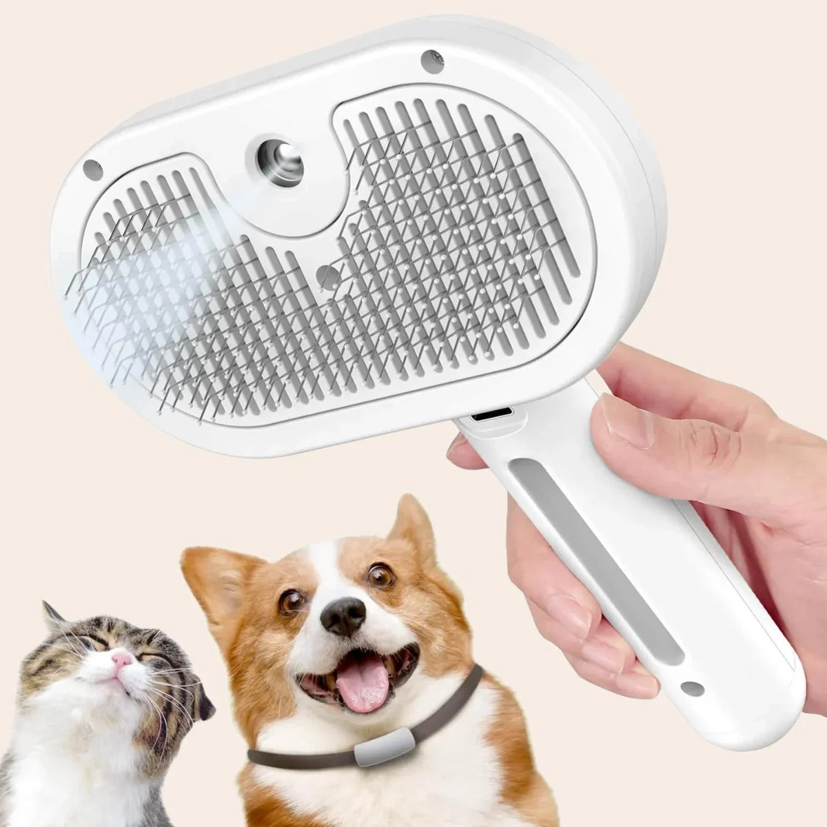 VapoBrosse AnimoPaw® | Brosse de Toilettage Professionnelle pour Animaux de Compagnie