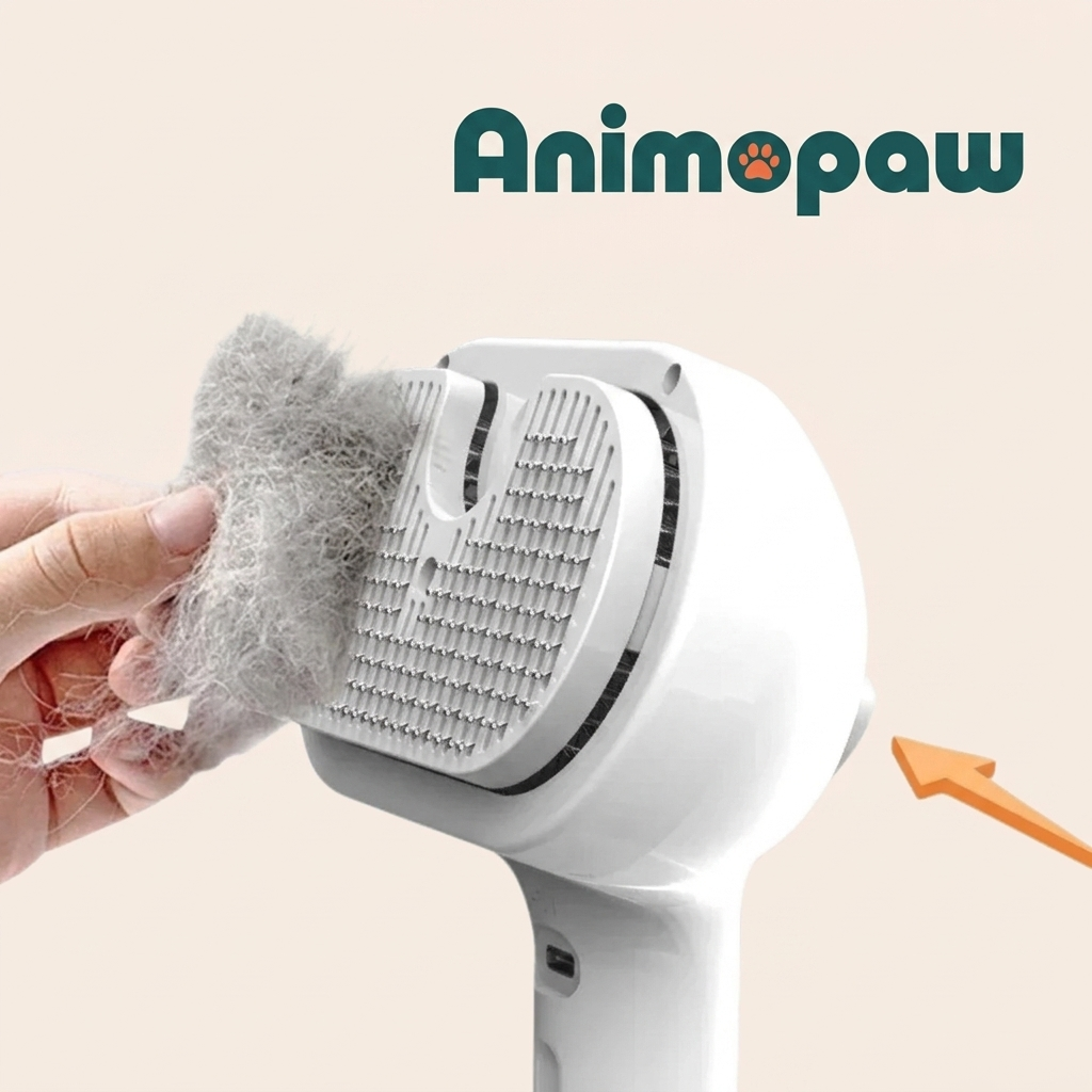VapoBrosse AnimoPaw® | Brosse de Toilettage Professionnelle pour Animaux de Compagnie